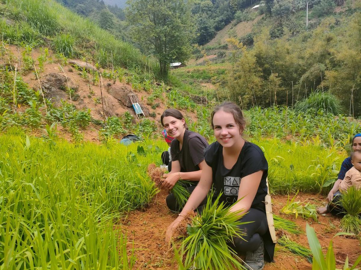 Indigenous Homestay- Trek- Food- Bus Mu Cang Chai Dış mekan fotoğraf